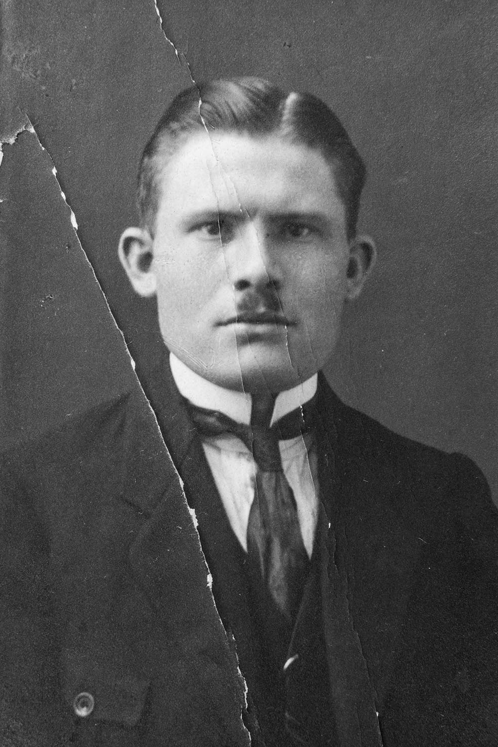 Old damaged photo 